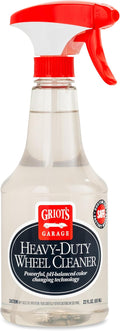 Griot's Garage Heavy-Duty Wheel Cleaner for All Wheel Finishes, Breaks Down and Removes Stubborn Brake Dust and Grime, PH Balanced, Non-Acidic, 10973, 22oz