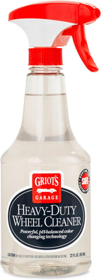 Griot's Garage Heavy-Duty Wheel Cleaner for All Wheel Finishes, Breaks Down and Removes Stubborn Brake Dust and Grime, PH Balanced, Non-Acidic, 10973, 22oz