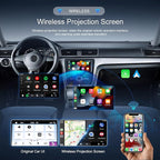 CAMECHO 2-in-1 Wireless CarPlay Android Auto Car Adapter, Wireless Apple Car Play Android Auto Dongle, CarPlay Adapter Converts Factory Wired to Wireless, Plug & Play, Fast Connect No Delay