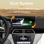 12.3 Inch Linux Car Touch Display Screen for Mercedes Benz 2012-2015 C A CLA GLA Class W204 W176 C117 X156 NTG4.5/4.7 System, Support iOS 26 CarPlay Android Auto Mirror Link