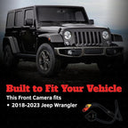 Z Automotive JL Front Camera Kit fits 2018-2023 Wrangler JL | Grille-Mounted | Standard Definition Cam | Easy Installation | Perfect for Trails and Parking | Works on 8.4 Uconnect Only