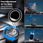 JKSML Magnetic Car Phone Holder [98LBS Strongest Suction & 2800gf Magnetic] 360° Adjustable Foldable Car Mount for Magsafe, Versatile for Car/Gym/Mirror Mount/Daily Stand, for iPhone & Android, Black