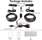 Truck Bed Lights 2Pcs - Multicolor 16 Million Colors,APP & Built-in Control,IP67 Waterproof,Music Sync,12V DC,60-Inch
