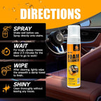NUAN Foam Cleaner for Car, Lemon Scent Car Interior Cleaner, Safe and Quick Remover Stains Multi-Purpose Foam Spray for Car Steering Wheel, Car Seat, Leather and House, 8.4 FL OZ, 250 ML