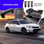 6pcs-2025 2026 Civic Center Console Organizer Hidden Storage Organizer for 2022-2026 Honda Civic 2026 Accessories 11th Gen Sedan Hatchback LX EX Sport Armrest Organizer(Not for Si/SporTouring)