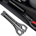 Car Seat Gap Filler, 2-Pack Universal Seat Gap Filler Organizer,Seat Side Gap Seam Filler Organizer Between Seat and Centre Console, No Drop Seat Guard for Phones,Keys & Cards, Fits Cars, SUVs, Trucks
