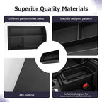 LUWU Center Console Organizer Compatible with Subaru Ascent 2019-2026 Accessories Armrest Console Secondary Storage Box Insert Tray ABS Material Interior Storage Box with Coin Holder Black