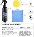 Back to Black Plastic Restorer with Ceramic Coating, UV Protection & Carnauba Wax | Restores Plastic Trim, Bumpers & Vinyl | 10oz Long-Lasting Spray Non-Greasy Formula for Interior & Exterior