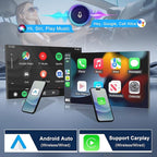 4+64G Car Stereo Radio for Ford Escape 2013-2019, 9" Touchscreen Android 15 Car Radio Stereo Head Unit with Wireless CarPlay Android Auto GPS Navi SWC WiFi Bluetooth Voice Assistant FM Camera Mic
