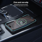 Wireless car Charger Charging pad 15W Fast Wireless Phone Charger Non Slip FastCharger for car Cell Phone Cordless Charging mat Compatible with iPhone 16/15/14/13/12 Pro Max,Samsung S23 S22 S20(S13)