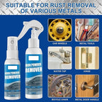 Iron Power Remover, Multi-Functional Quick-Acting Rust Removal Spray, Portable & Effective Car Rust Remover, for Vehicles, Tools, Metal, Chains (100ML)
