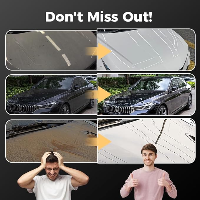 Hydrophobic Ceramic Coating, 300ml Car Coating Spray, Easy-to-Spray Auto Paint Protection, for Cars RVs Motorcycles Universal Vehicle Use (1 pcs)