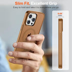SUPFINE Magnetic for iPhone 14 Pro Max Case (Compatible with MagSafe) (Military Grade Drop Protection) Slim Translucent Shockproof with Anti-Fingerprint Phone Case,Brown