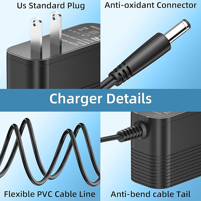Charger for MBNGF Car Vacuum Portable Cordless, 21V Power Adapter Compatible with MBNGF X9 Ultra car Vacuum, Wireless Handheld Vacuum Cleaner Battery Charger Power Supply
