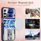 for Samsung Galaxy A16 5G Phone Case - Compatible with MagSafe Women Girls Boys Cute Magnetic Protective Cover Girly Cool Blue Unique Heavy Duty Shockproof Design for Samsung A16 5G Case