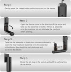 Waterless Wall Plug in Diffuser - Coverage 700 Sq.FT - Nanotechnology Plug in Scent Diffuser for Essential Oils- for Hotel and Home or Office - Smart Bluetooth APP Operation(Black)
