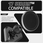 Tackform Link Vent Mount Magnetic Wireless Charging Phone Holder - Compatible with MagSafe, 2015-2020 Ford F-150, 2017-2021 Super Duty, 2018-2021 Expedition | Billet Aluminum Bracket | Short Reach