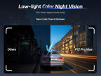 Pelsee 4K+2.5K Mirror Dash Cam with Front Starvis 2 IMX678 & Rear IMX335, 12" Rear View Mirror Camera, Color Night Vision, 5.8GHz WiFi, ADAS & BSD, Included OBD Hardwire Kit, 128GB Card, P12 Pro Max