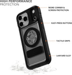 Rokform Crystal Case Compatible with iPhone 17 Pro Max, Magnetic Cover (Clear)