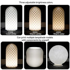 3PCS LED Lamp Kit 001 for Bambu Lab H2S/P2S/P1P/A1 Makerworld 3D Prints | 5V USB Powered, 3000K Warm White, Power-Off Color Storage, Adjustable Brightness & Color, DIY Hardware Spare Parts