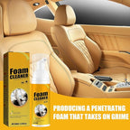 CROOT 2PCS Multipurpose Foam Cleaner, Foam Cleaner All Purpose for Car, Kitchen, Bathroom, Interior and House Lemon Flavor(100ml*2)