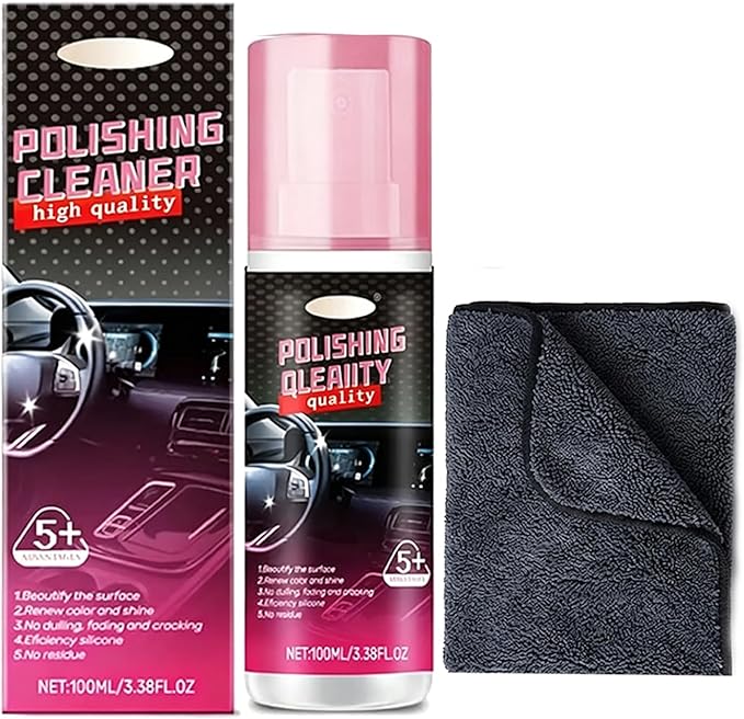 Car Interior Detailer & Protectant, 3-in-1 Car Interior Cleans, Restores & Blocks 99% of UV Rays | Non-Greasy Anti-Static Shield Repels Dust | Factory Shine for Leather, Plastic & Vinyl (1 Pack)