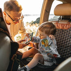 Owleys Set Seat Back Organizer & Car Seat Protector Hexy Waterproof & Non-Slip Protector for Child Car Cushion for Leather and Fabric Seats (Hexy Set 1)