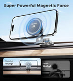Nycetek 15W Tesla Phone Mount Charger, Tesla Phone Holder Model Y Model 3, Screen & Dashboard [Strongest Magnet Power] Magnetic Tesla Model Y 3 2025 Accessories for All Phone