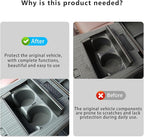 Center Console Cup Holder Insert for Toyota Sienna 2021-2026 Water Bottle Cupholder TPE Sienna Accessore Compatible with LE/XLE/XSE/Woodland Edition/Limited/Platinum(Gray)