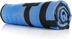 The Rag Company - Slim Dryer Towel - Ultra-Absorbent Korean Microfiber, Suede Edge, 25"x35" Royal Blue