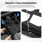 Autorder Silicone Center Console Organizer for 2020-2022 Toyota Highlander Accessories Seat Gap Storage Box Soft Gear Shift Panel Trim Cover