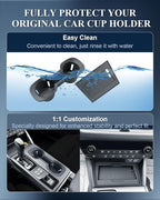 BIBIBO 2Pack for 2026 Subaru Outback Center Console Organizer Cup Holder 2026 Subaru Outback Silicone Cup Holder& Wireless Charging Mats