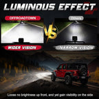 OFFROADTOWN 2Pcs 4 Inch LED Pods Side Shooter Ditch Lights Spot Flood Combo LED Bar Fog Cube Work Offroad Driving Bumper Lights for Truck ATV UTV SUV Boat