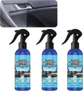Plastic Restorer for Cars, Car Trim Restorer, Auto Detailing for Refreshing Faded Plastic, Leather, Vinyl and Rubber Trim with Polish, Long Lasting Care (3Pcs)