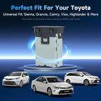 185W Fast Car Charger USB c Dual Port Adapter Center Console Socket for Toyota Camry (Flat USB (120W)+Type-C (65W))