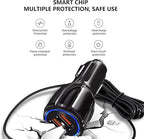Fast USB Car Type C Charger 30W Adapter for Moto G Power 2025/G Stylus/G Play/G Pure,Edge,Motorola One 5G Ace/Razr, Carplay Cable for iPhone 16E 16 15 Pro Charging Samsung Galaxy & More Android Phone