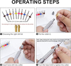 21 PCS Hand Drill Set, Pin Vise Hand Drill Set Including 10 PCS (1.6-2.5mm) Miniature Mini Drill Bits and 10 PCS (0.5-3.2mm) PCB Mini Chuck Chuck for Jewelry DIY, Resin, Wood, Model Making