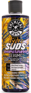 Chemical Guys HydroSuds Ceramic, Shine High Foaming Car Wash Soap - Foam Cannon Soap, Works with Foam Guns or Bucket Washes for Cars, Trucks, Motorcycles, RVs, and More, Berry Scent - 16 oz