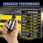 Alpha Quartz 50ml Elastic Film Ceramic Coatings for Cars with 92% Hyper Particles for High Performance, Beginners & Pro Detailers, 4-Hour Cure, Deep Gloss, Slick & Hydrophobic (Covers 2 Midsize Cars)