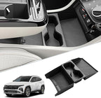 SKTU 2025 2026 Tucson Center Console Organizer for 2025 2026 Hyundai Tucson Limited/Hybrid Console Tray Hyundai Tucson 2025 2026 Accessories Lower Console Tray with Cup Holder (Limited/Hybrid Only)