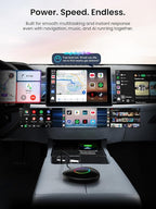 Magic Box - AI Box CarPlay & Android Auto Wireless, 8GB+128GB Android Car Video Box with Built-in 4G/ Wi-Fi/Dual Bluetooth/USB, Built-in GPS & AI, microSD Playback, OTA, Black, CB6D