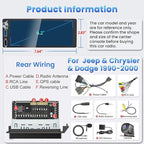 4G+64G Android 13 Car Radio for Dodge Ram (1994-2001)& Chrysler Town and Country (1990-2000) & Jeep Grand Cherokee (1993-1998), 6.2''Touch Screen Stereo with Wireless CarPlay&Android Auto