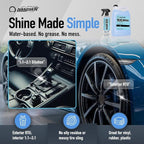 Nanoskin BLUE DRESS Premium Dressing 55 Gallons- Sprayable Interior & Exterior Dressing for Car Detailing | Works on Tire, Vinyl, Rubber, Plastic & Trim| Safe for Cars, Trucks, Motorcycles, RVs & More