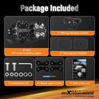 maXpeedingrods 5 Inch 178W Off Road Lights, LED Pod Light 21360LM with Amber/White DRL 3 Modes, 270°Side Shooter for Trucks Jeep Pickup UTV ATV Motorcycles Spot Ditch Light with Black Covers