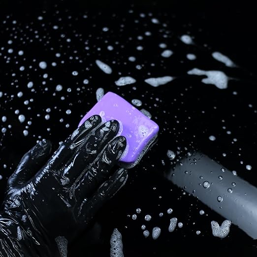 3-Pack Car Detailing Clay Bar Set – White, Purple & Gray – Fine to Medium-Coarse Grades for Paint, Glass & Chrome – Reusable, Safe for Wax, Coating & PPF Prep