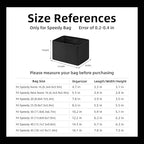 DGAZ Silk Purse Organizer Insert Fits LV Speedy 16/20/25/30/35/45 bags，Silky Smooth Bag Organizer，Luxury Handbag & Tote Shaper（Black，SP35）