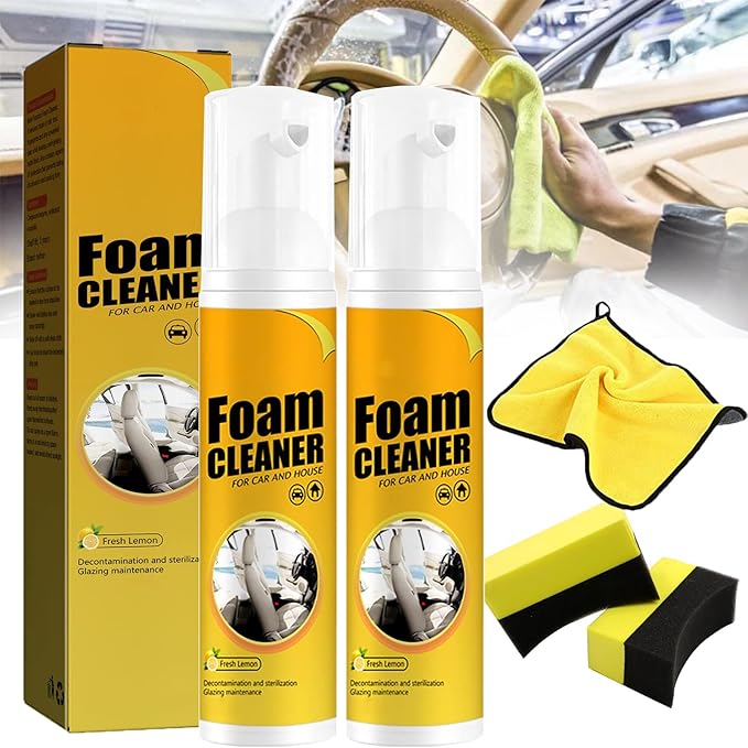 All Around Master Foam Cleaner, Multifunction Foam Cleaner, Foam Cleaner All Purpose, 2023 New Multifunctional Car Foam Cleaner, Foam Cleaner for Car (2PCS,60ML)