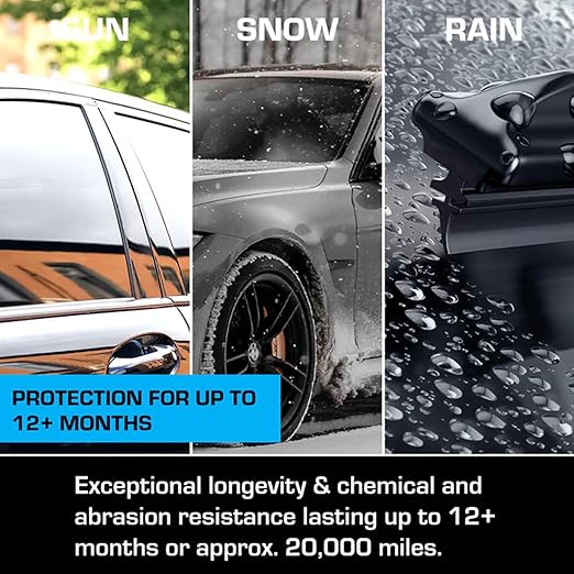 EZ Glass - Graphene Glass Coating & Water Repellent for Windshields - 12+ Months of Long Lasting Hydrophobic Windshield Coating - Quick and Easy Application 15ML