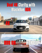 BlackVue Elite 10-2CH 64GB Dash Cam - 4K+4K Dash Cam Front and Rear, Dual STARVIS 2 Night Vision, HDR Front, Power Saving Parking Mode, Free Hardwire Cable & SD Card, Supports up to 1TB, Wi-Fi
