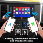 Wireless/Wired Adapter for CarPlay Android Auto Compatible with Toyota Sienna 2014-2019 Entune 2.0 High Definition Audio High Screen Resolution.